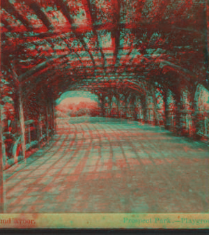 Prospect Park. Playground Arbor. [1870?-1890?]