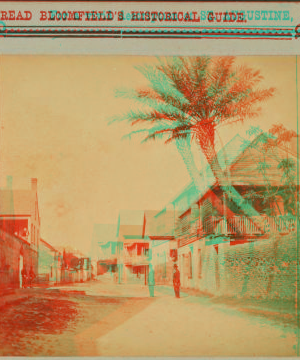 St. Francis St., showing the Oldest house in St. Augustine, Florida. 1868?-1895?