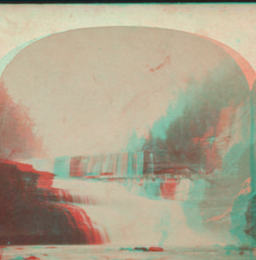 High Falls, Trenton, New York. From the porch of the rural retreat. [1858?-1885?] [ca. 1860]