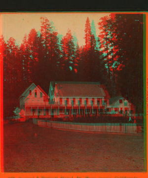 Sperry & Perry's Hotel, Big Tree Grove, California. 1870?-1880?