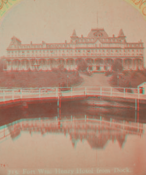 Fort Wm. Henry Hotel from dock. [1870?-1885?]