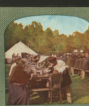 Los Angeles relief camp in Golden Gate Park. 10,000 people were fed there every day. 1906