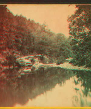 On the Wissahickon, near Old Log Cabin. 1860?-1870?