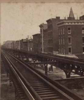 Elevated rail road, New York. 1870?-1905?
