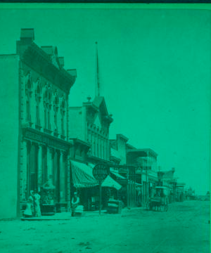 [Commercial street in Albuquerque.] 1870?-1900?