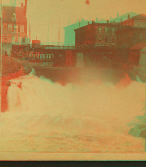 [Waterfall, Saco River.] 1870?-1880?