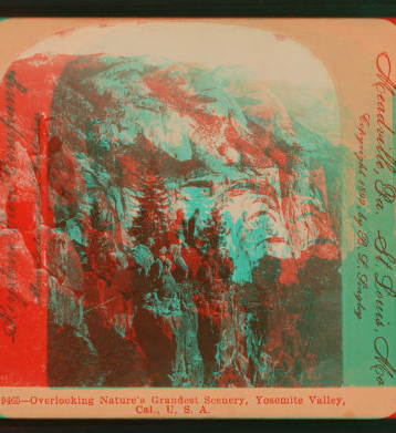 Overlooking the nature's grandest scenery, Yosemite Valley, Cal. U.S.A. 1897-1905?