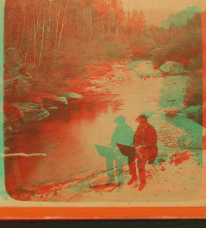 [River scene with an artist sketching.] 1863?-1885?