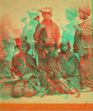 [Studio portait of young chimney sweeps.] 1868?-1900?