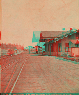 P. R. R. Depot at Cresson, looking east. 1870?-1880?