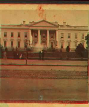 North Front of the White House, Washington, D.C. 1860?-1910?