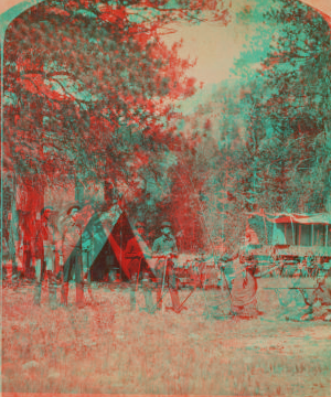 Camp in Estes Park. [ca. 1885] 1870?-1901