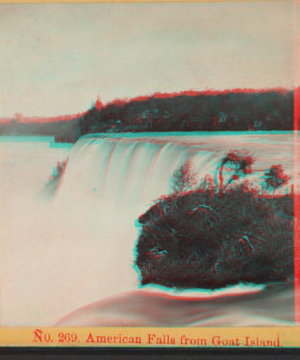 American Falls from Goat Island. 1870?-1902