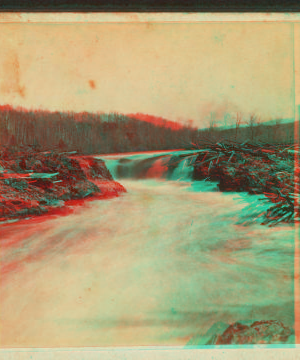 [A log jam, Kennebec River.] 1869?-1880?