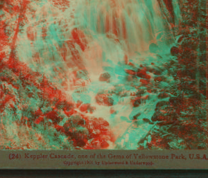 Keppler Cascade, one of the Gems of Yellowstone Park, U.S.A. 1901, 1903, 1904