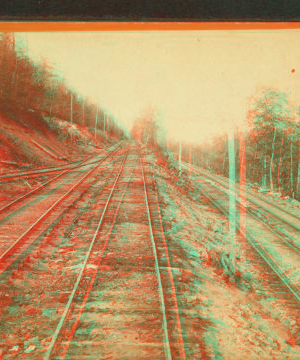 From Quakake. [View of railroad tracks.] 1865?-1880?