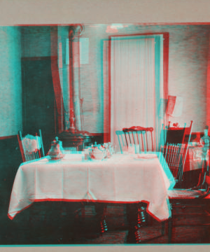 [View of a Dining Room.] 1915-1919 December 1915