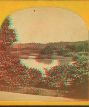 View on the lake -- Spring Grove cemetery. 1865?-1895?