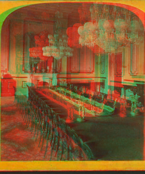 State Dining Room in the President's House. 1870-1899 1870?-1899?