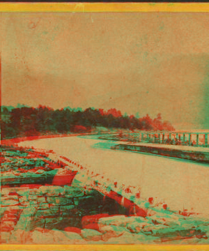 Canal aqueduct near Lewistown. 1860?-1870?