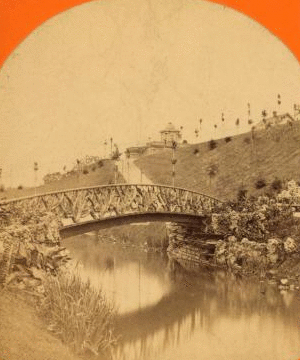 [Bridge in Lake View park.] 1865?-1899