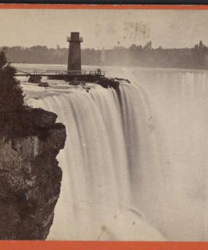 Niagara - Terrapin Tower and Horse-Shoe Fall, from Goat Island. [1863?-1880?]