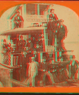 [Steamer "Okahumkee" with passengers.] [ca. 1880] 1870?-1910?