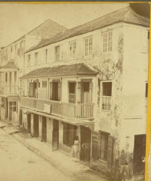 Opposite the Office. Heigh Street. Barbados, W. I. [ca. 1865]