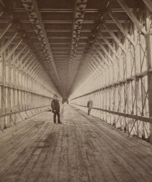 Interior of Railway Suspension Bridge. 1865?-1880?