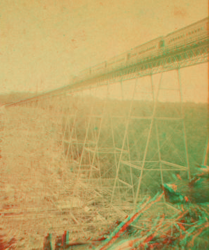 The great Kinzua Bridge near Alton, Pa. 1860?-1915?