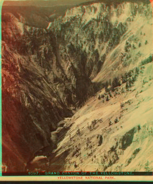 Grand Canyon of the Yellowstone, Yellowstone National Park. 1881-1889