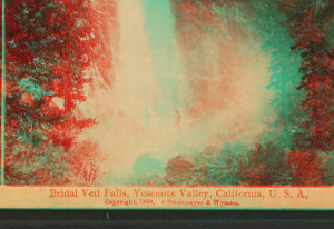 Bridal Veil Falls, Yosemite Valley, California, U.S.A. 1893-1904