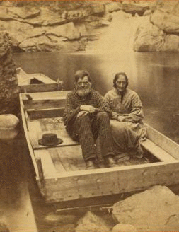 The philosopher of the Pool and his wife, Franconia Notch, N.H. 1858?-1875?