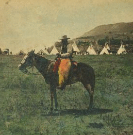 'Smokey' on horseback. 1900 1865