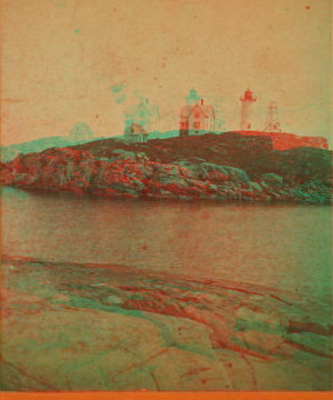 Nubble. ["Nubble Light" lighthouse]. 1870?-1890?