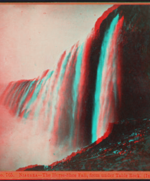 Niagara - The Horse Shoe-Fall, from under Table Rock. [1863?-1880?]