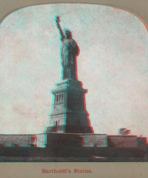 Bartholdi's statue [the Statue of Liberty]. 1865?-1910?