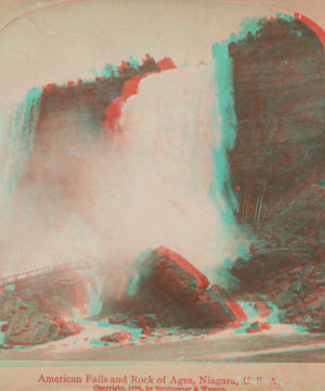 American Fall and Rock of Ages, Niagara, U.S.A. 1860?-1905