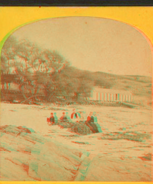 Bathing houses, Cushing's Island. 1865?-1882?