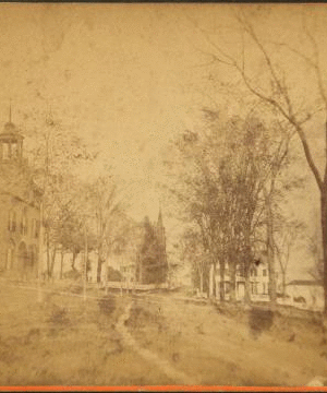 [Courthouse and Congressional Church in Wiscasset, Lincoln Co., Maine.] 1870?-1889?