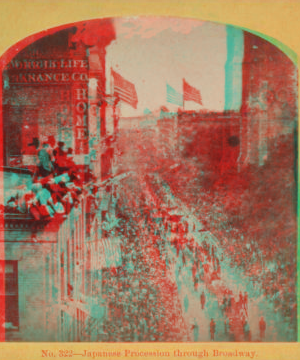 Japanese Procession through Broadway. June 1860 1859-1899