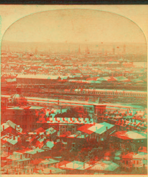 Panorama from Bunker Hill monument, south. 1862?-1885? [1877]