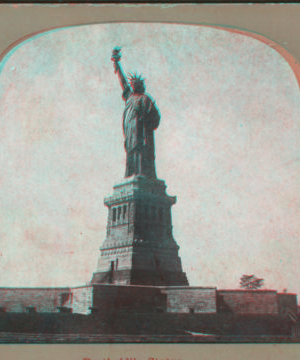 Bartholdi's statue [the Statue of Liberty]. 1865?-1910?