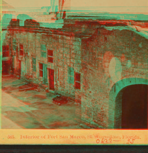 Interior of Old Fort San Marco, St. Augustine, Florida. [ca. 1879] 1868?-1890?