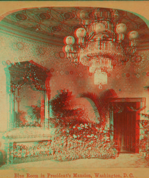 Blue Room in President's Mansion, Washington, D.C. 1870-1899 1870?-1899?