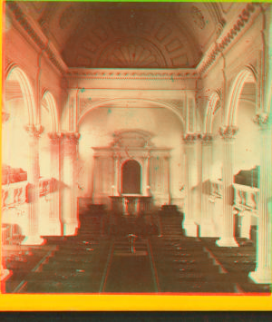 Interior of Dr. Gannett's Church. 1860?-1870?