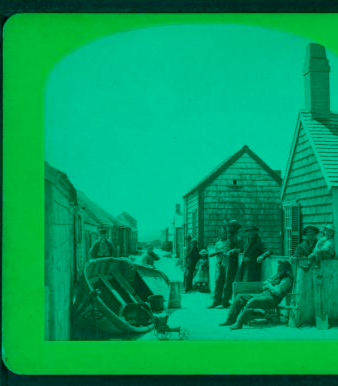 Homes of the fishermen, Nantucket. 1865?-1880?