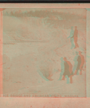 Ice bridge and American Falls, Niagara. [1860?-1885?]