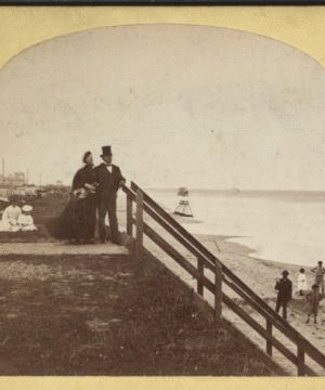 On the Beach at Long Branch. 1860?-1890? [ca. 1890]