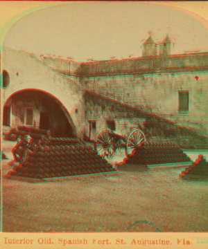 Interior. Old Spanish Fort, St. Augustine, Florida. [ca. 1890] 1868?-1890?